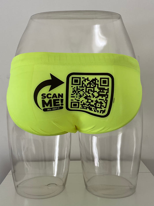 (Reception)MyQRswimbath®-no0019-sizeM-brandmarkADDICTED-colorNEON YELLOW 69€